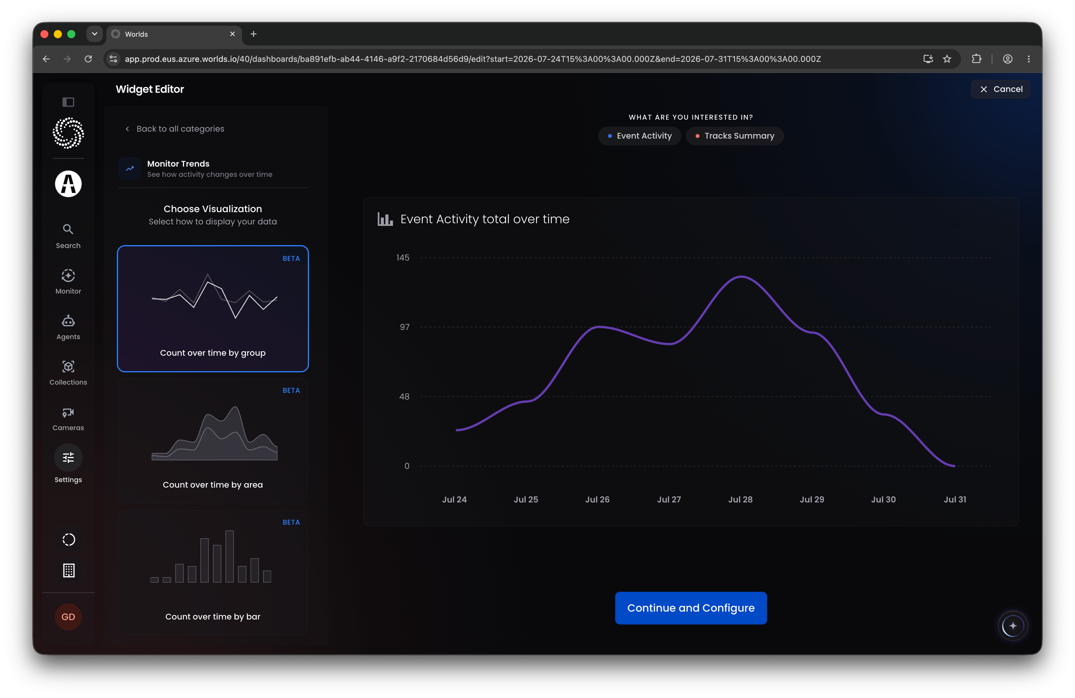 Worlds Dashboard Widget