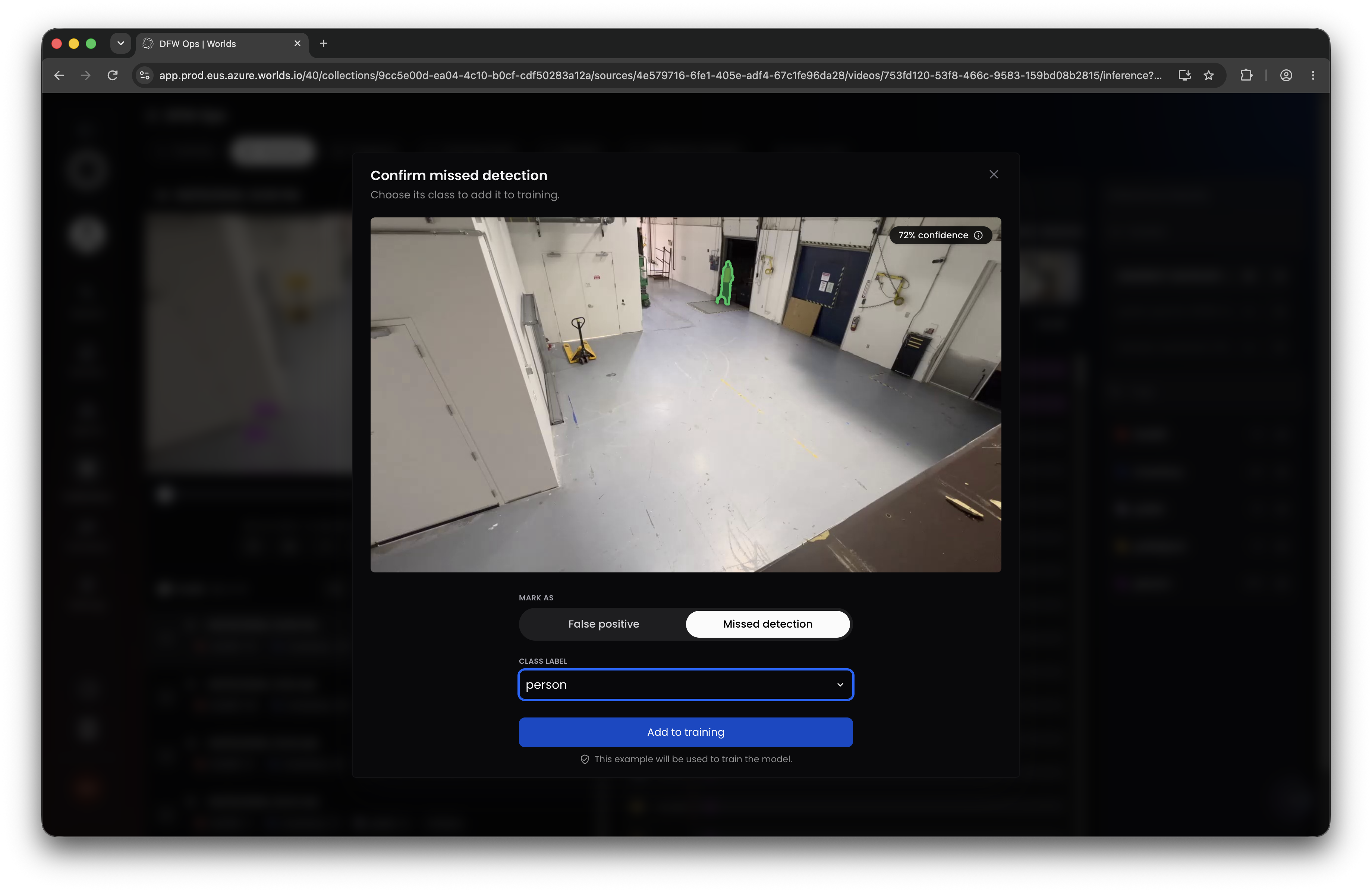 Worlds Feedback Missed Detection