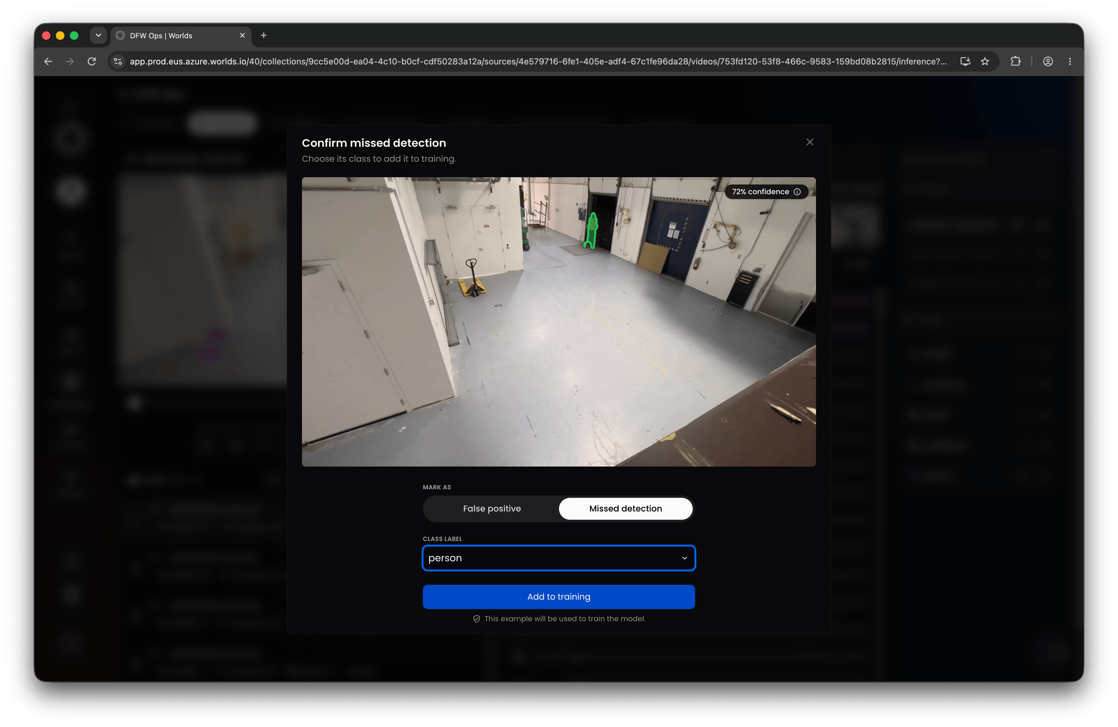 Worlds Feedback Missed Detection