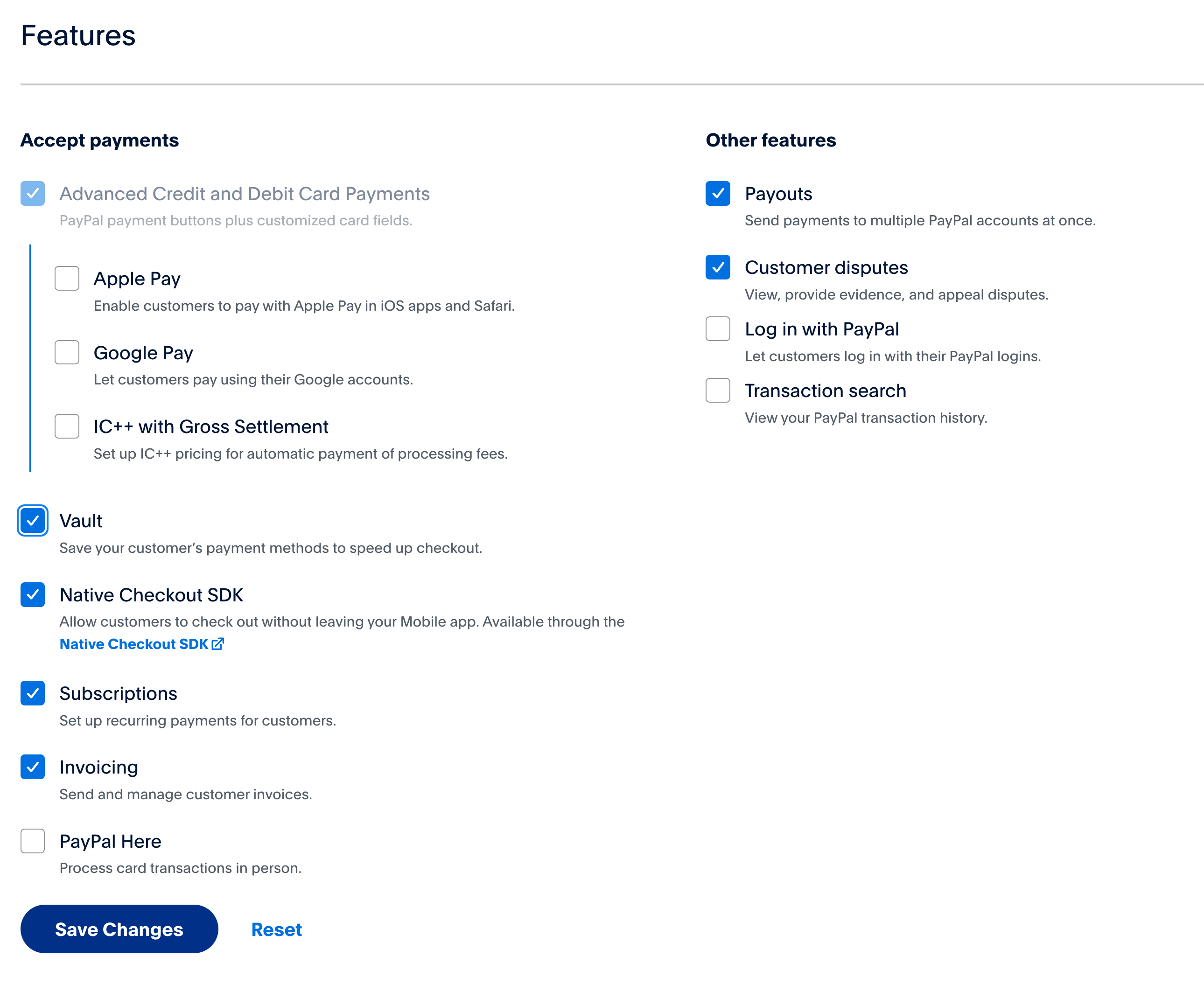 Tokenization toggle