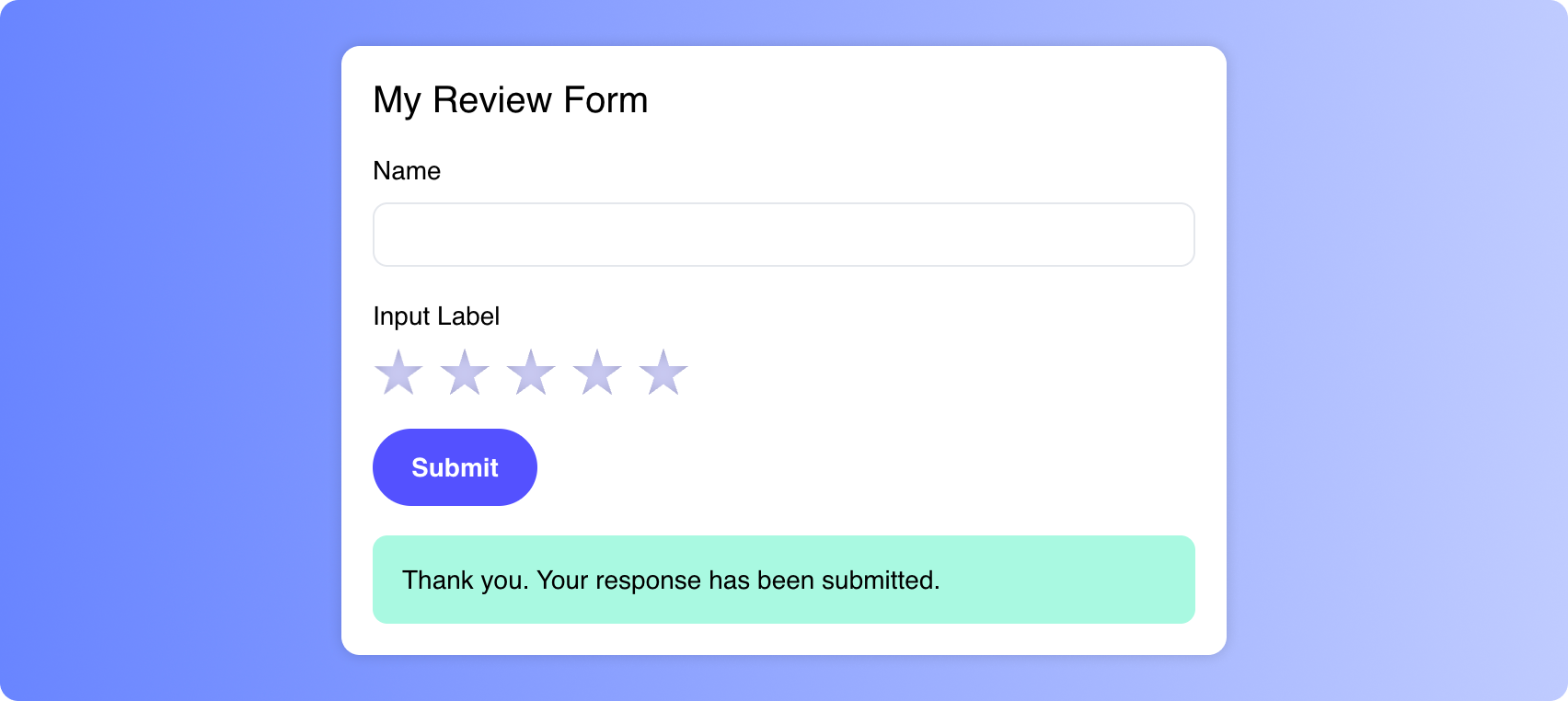 Form example