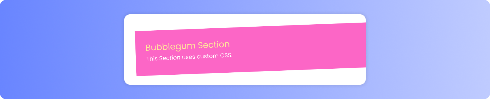 Stylesheets - Component Settings