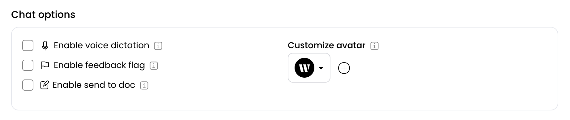Creating a chat avatar