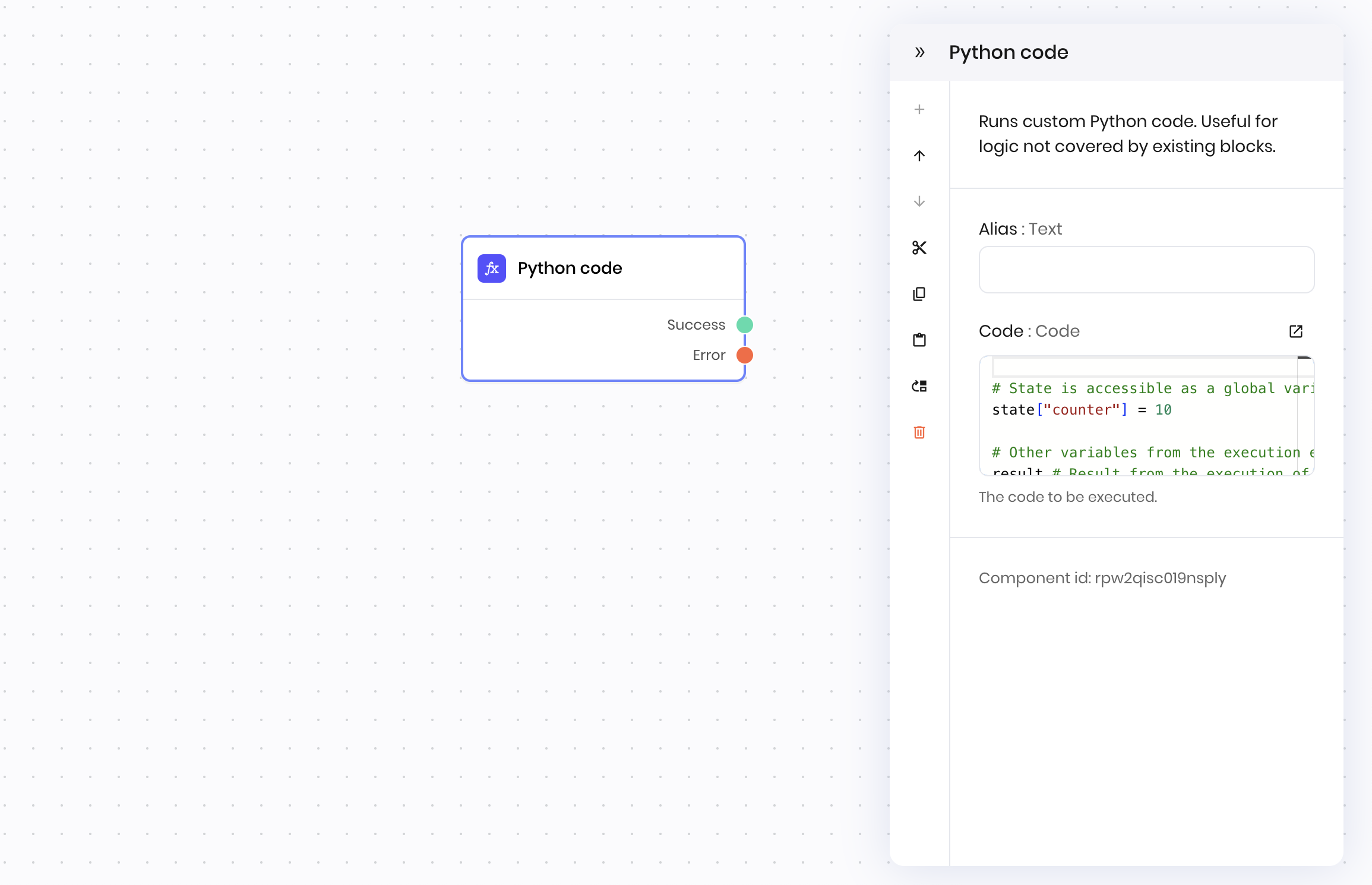 Python code block