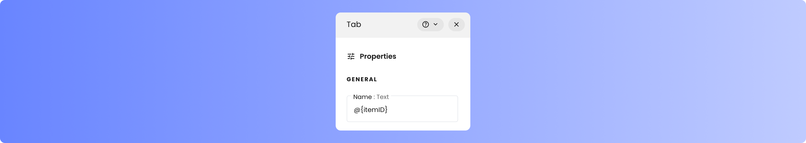 Tab settings
