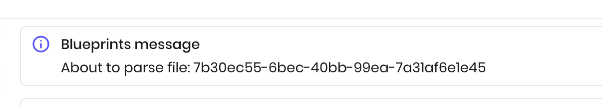 Log message in logs