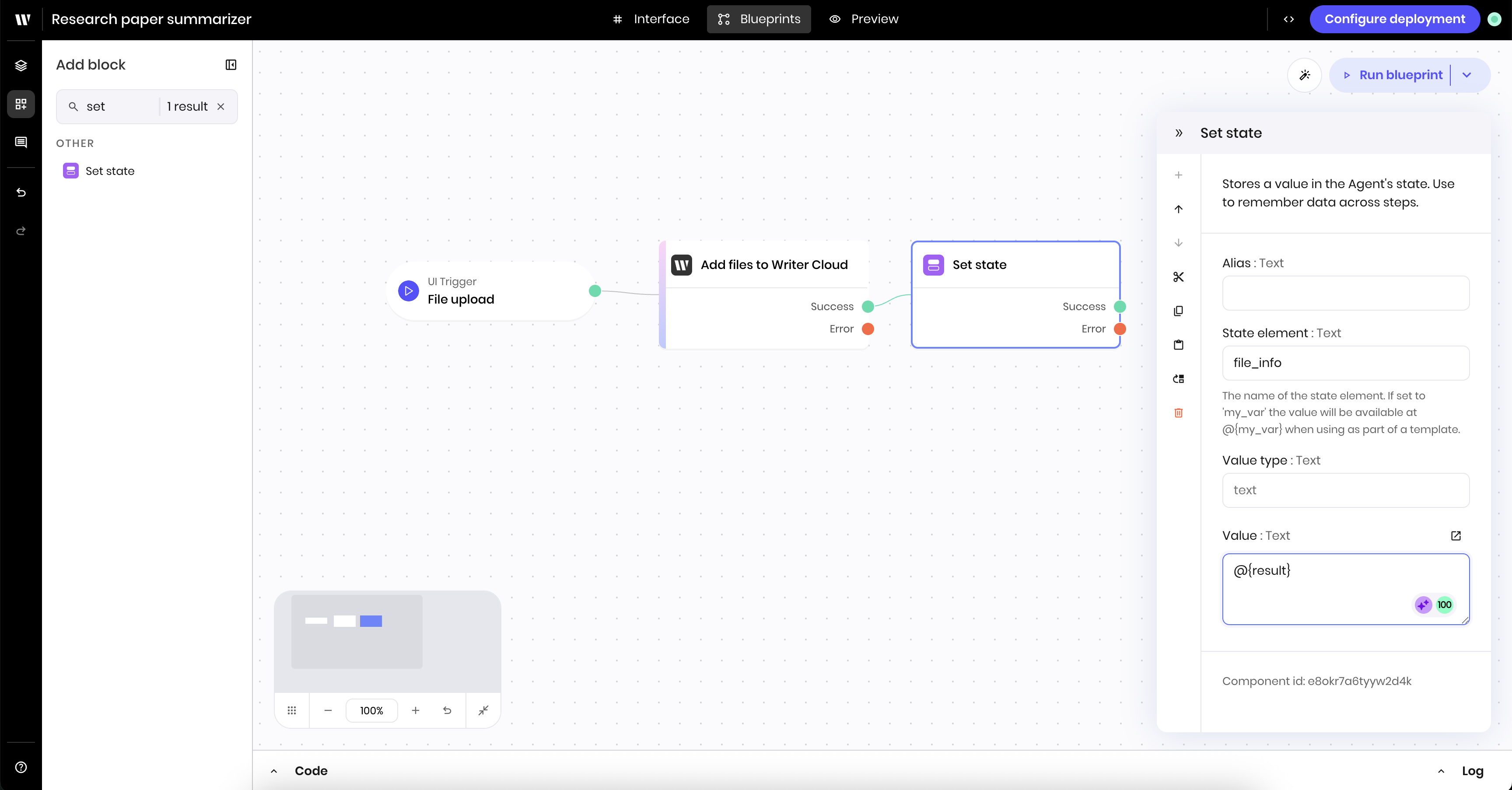 Upload files to Writer Cloud