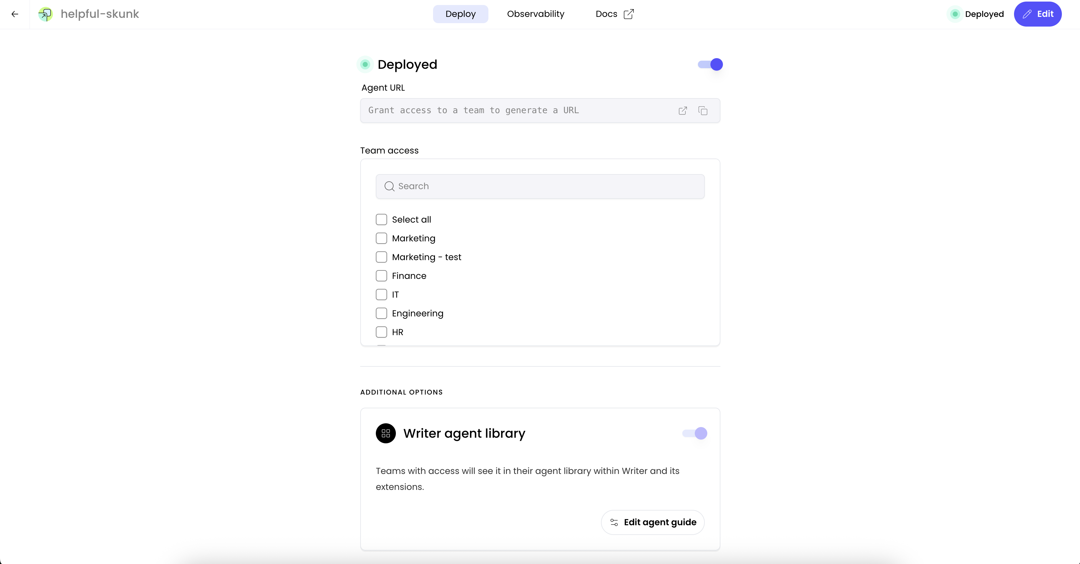 Deploy and monitor