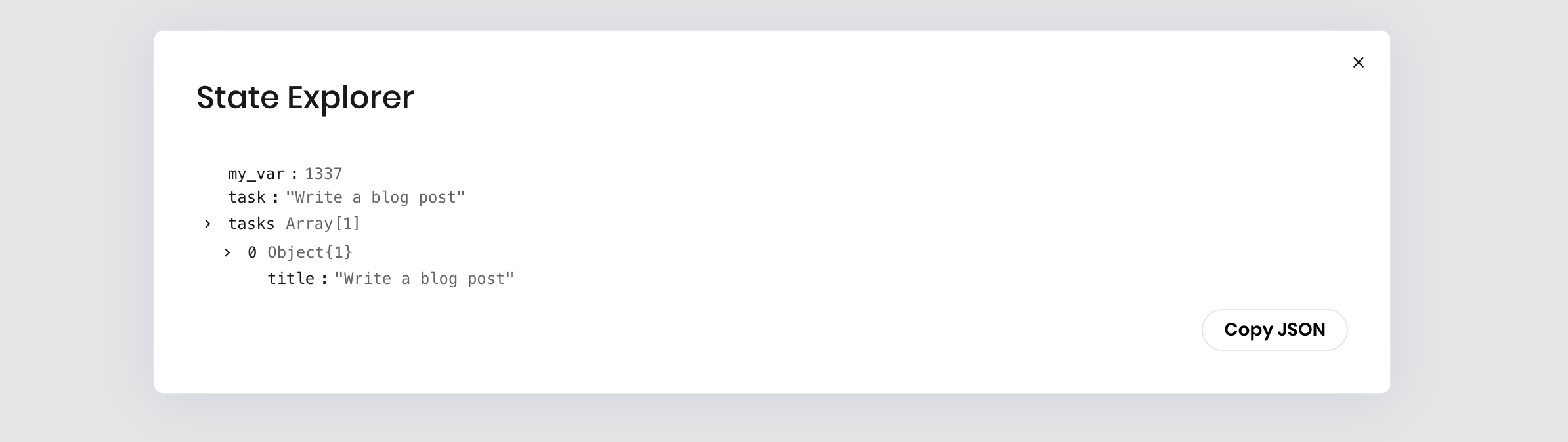 Nested state variables