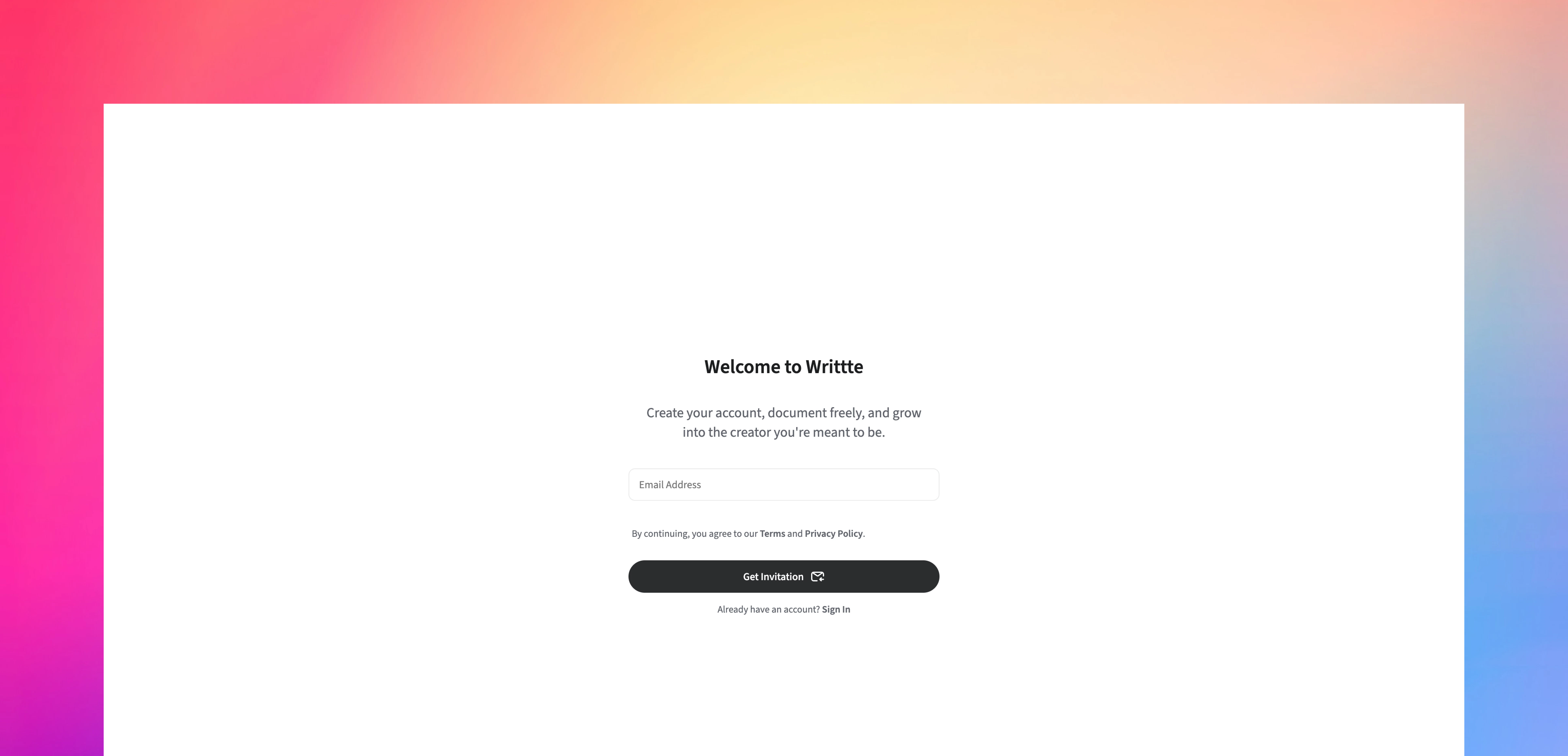 Sign Up