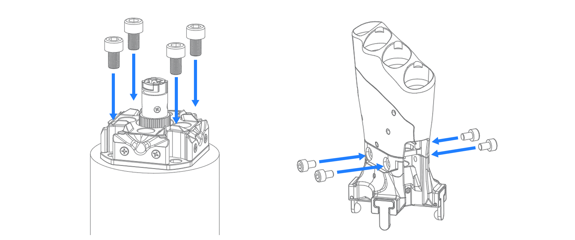 Grooved Flange and Four-claw Latch Connection
