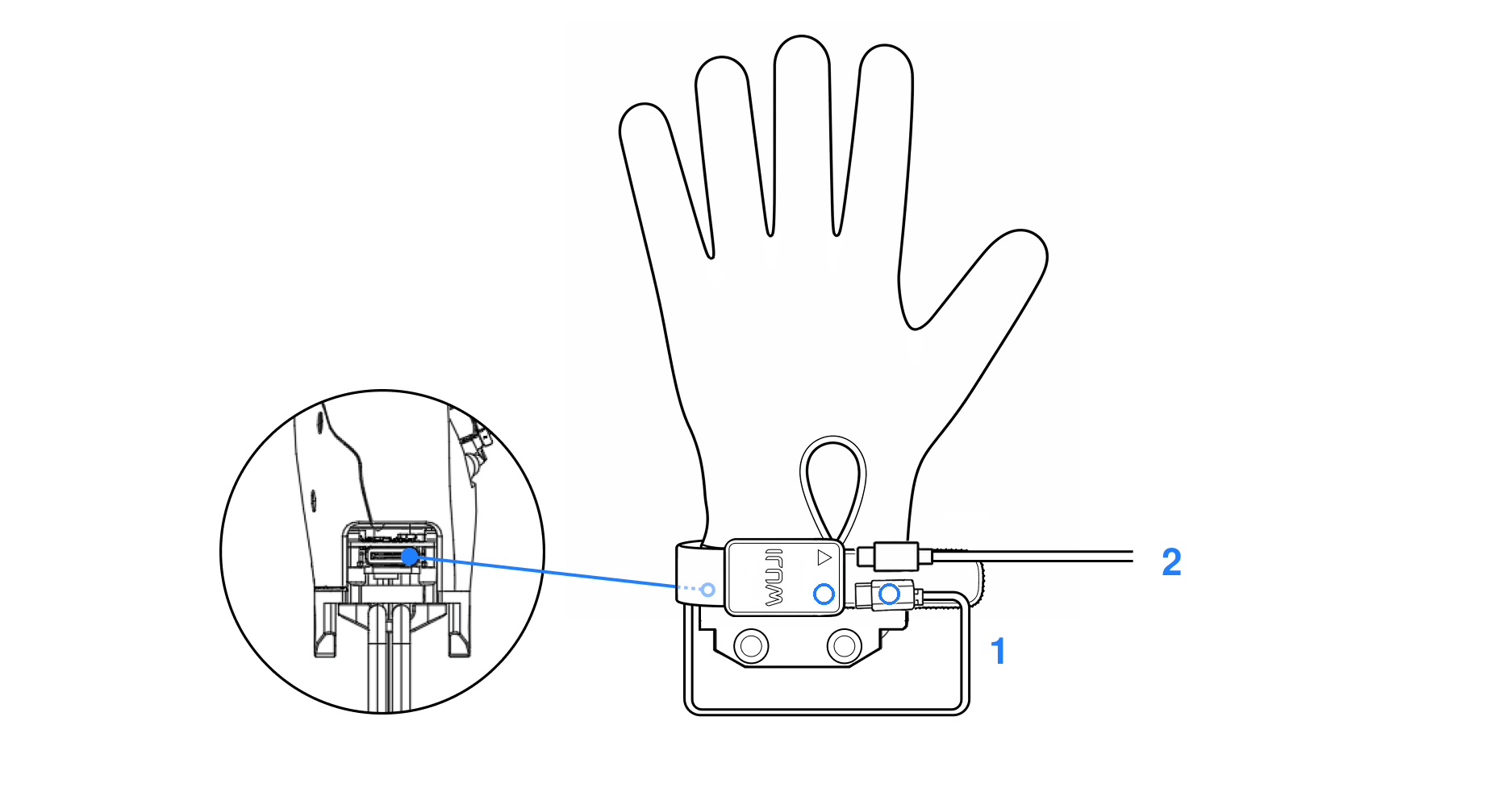 Tactile Sensing Glove connection diagram