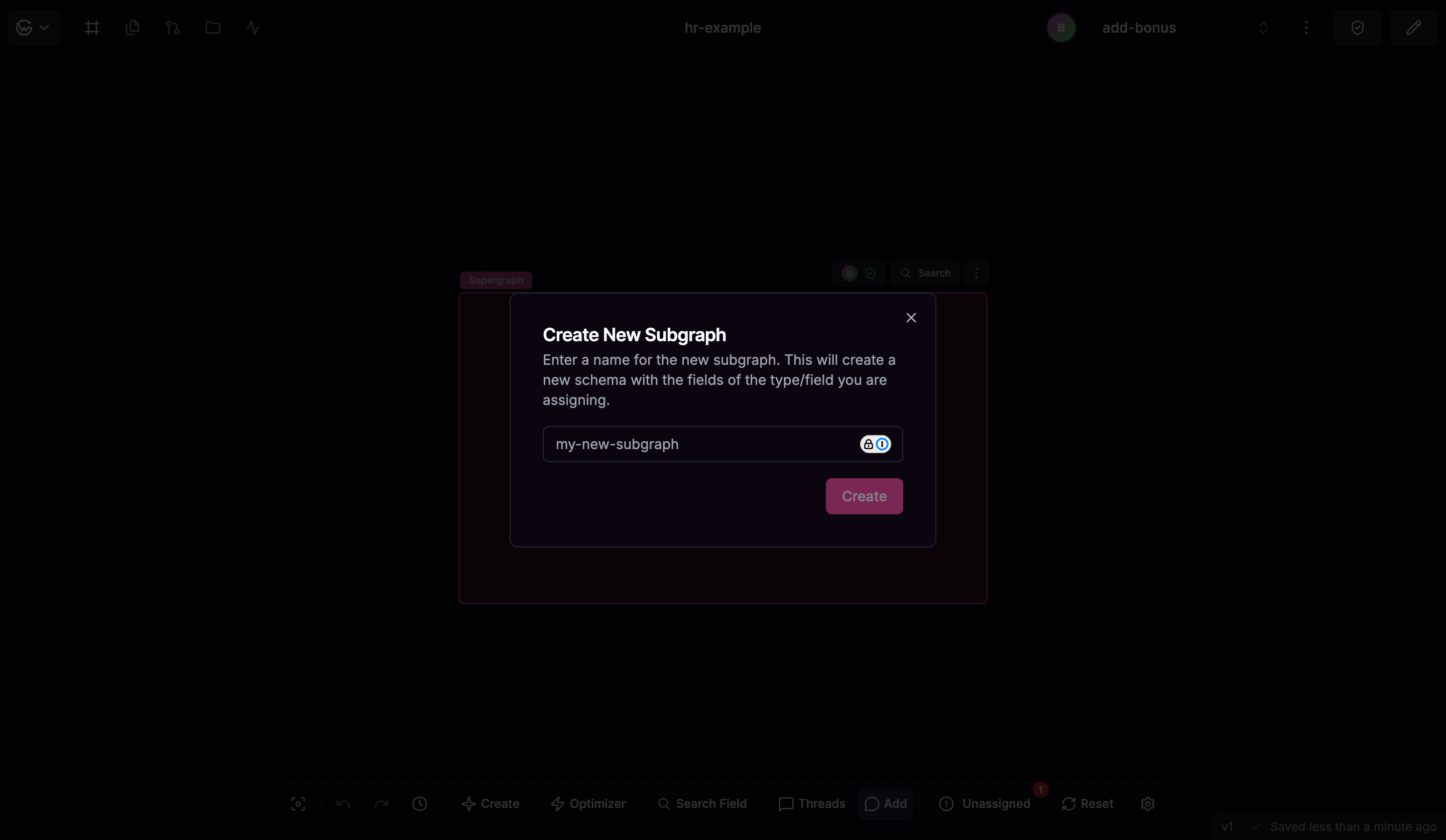 Create a graph from Hub Dashboard