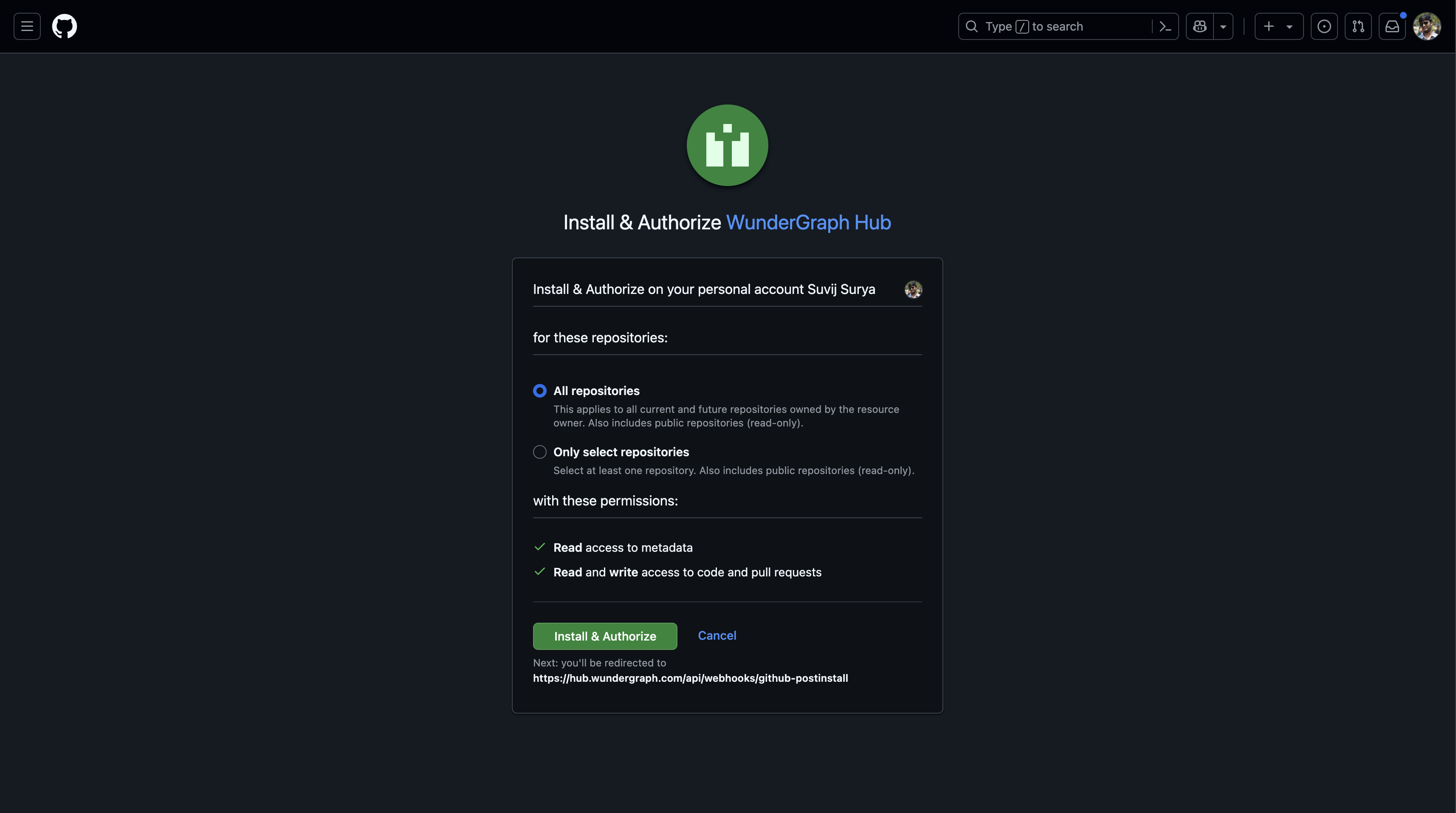 GitHub App Installation