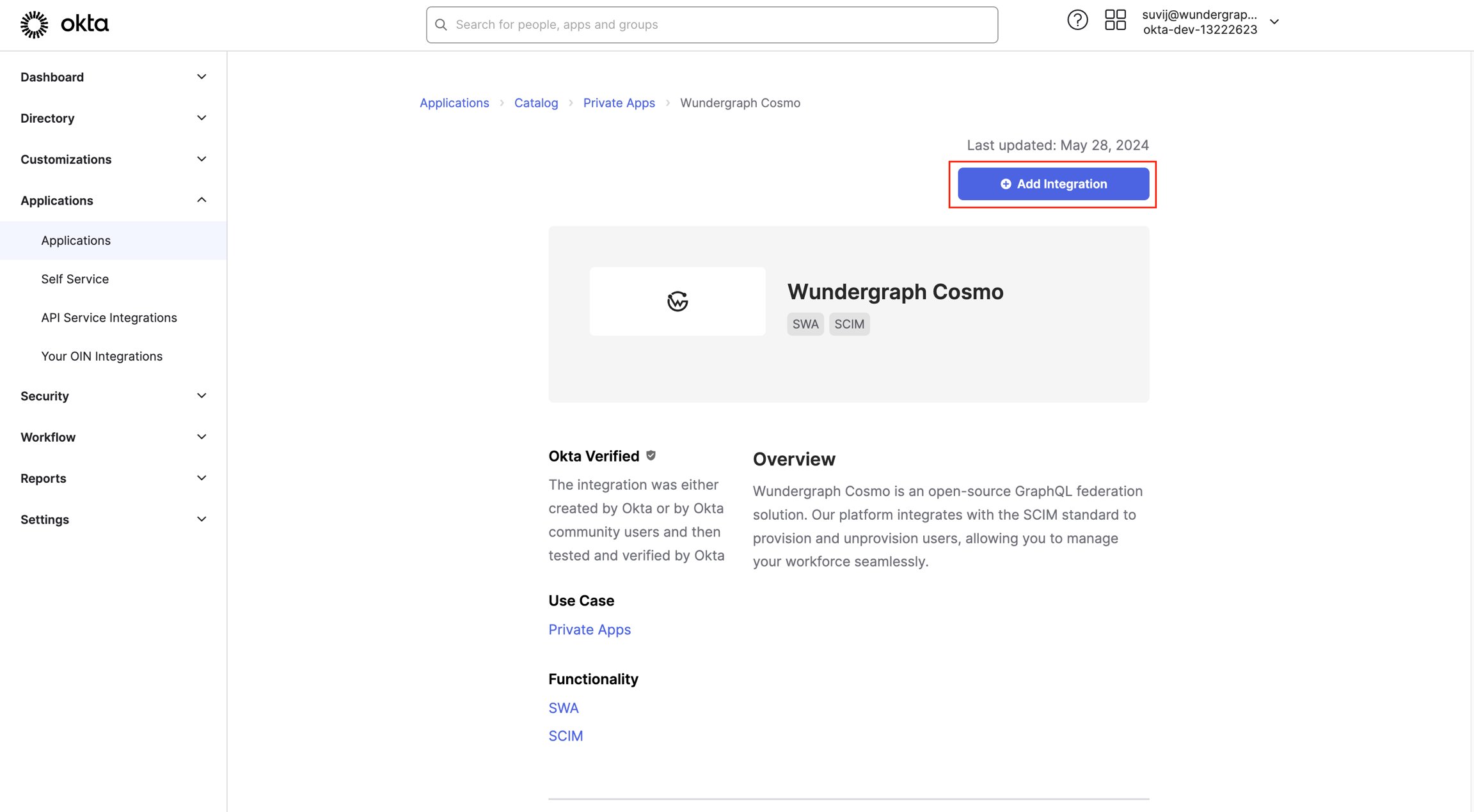 Add WunderGraph Cosmo integration Add WunderGraph Cosmo integration