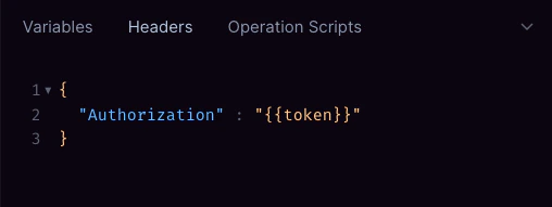 Authorization variable setup Cosmo Docs variable setup with Authorization token in Variables section