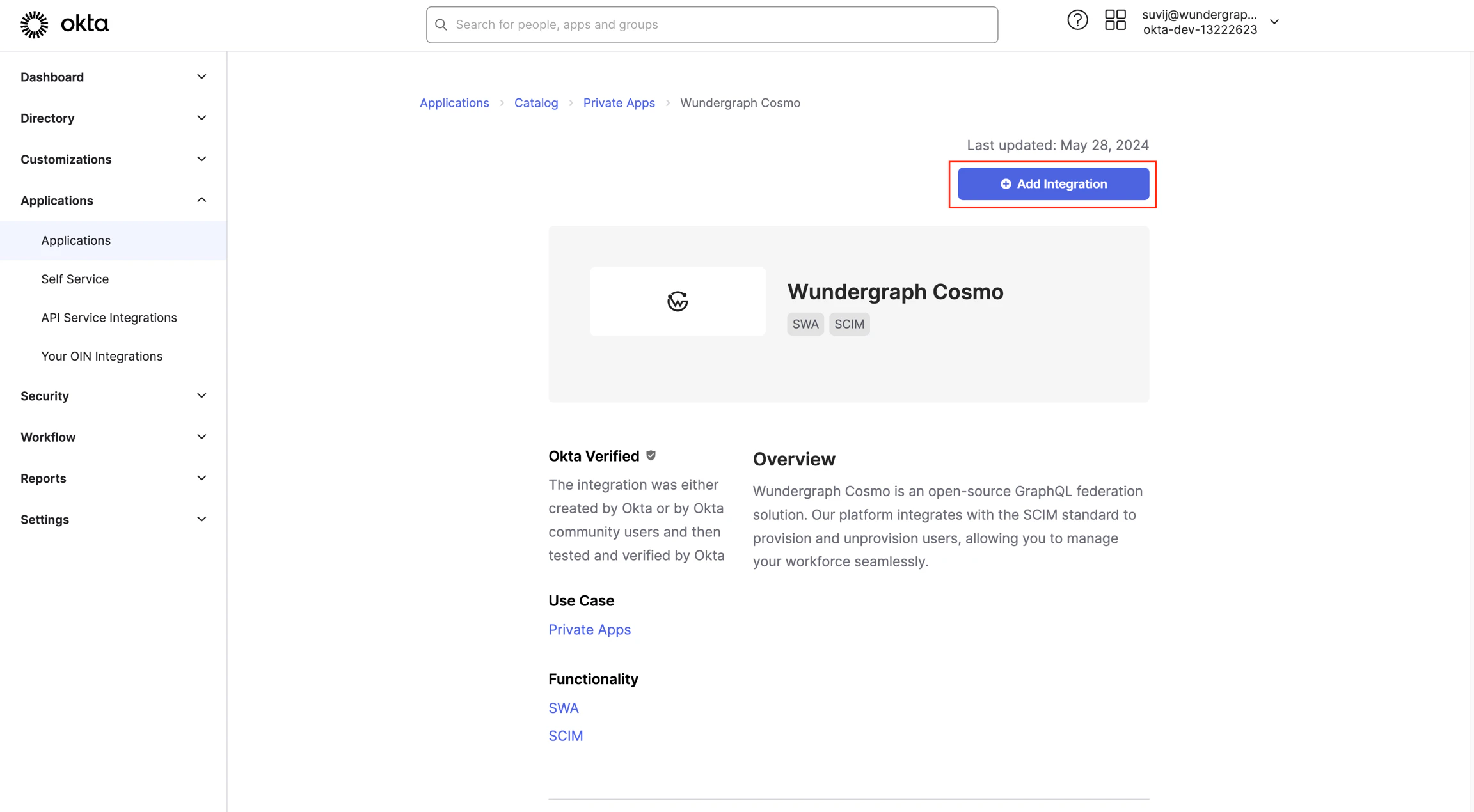 Add WunderGraph Cosmo integration Add WunderGraph Cosmo integration