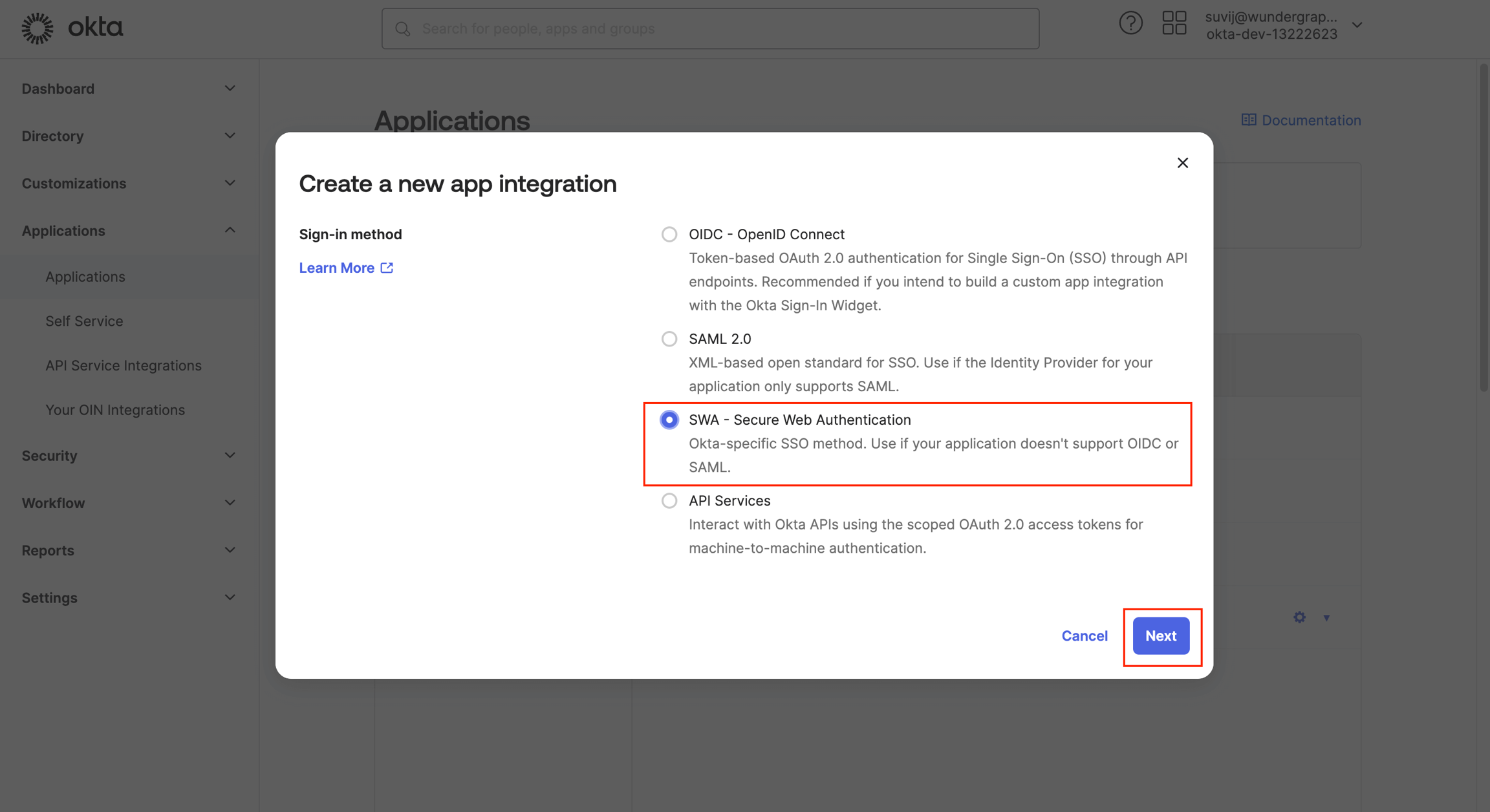 SCIM provisioning settings
