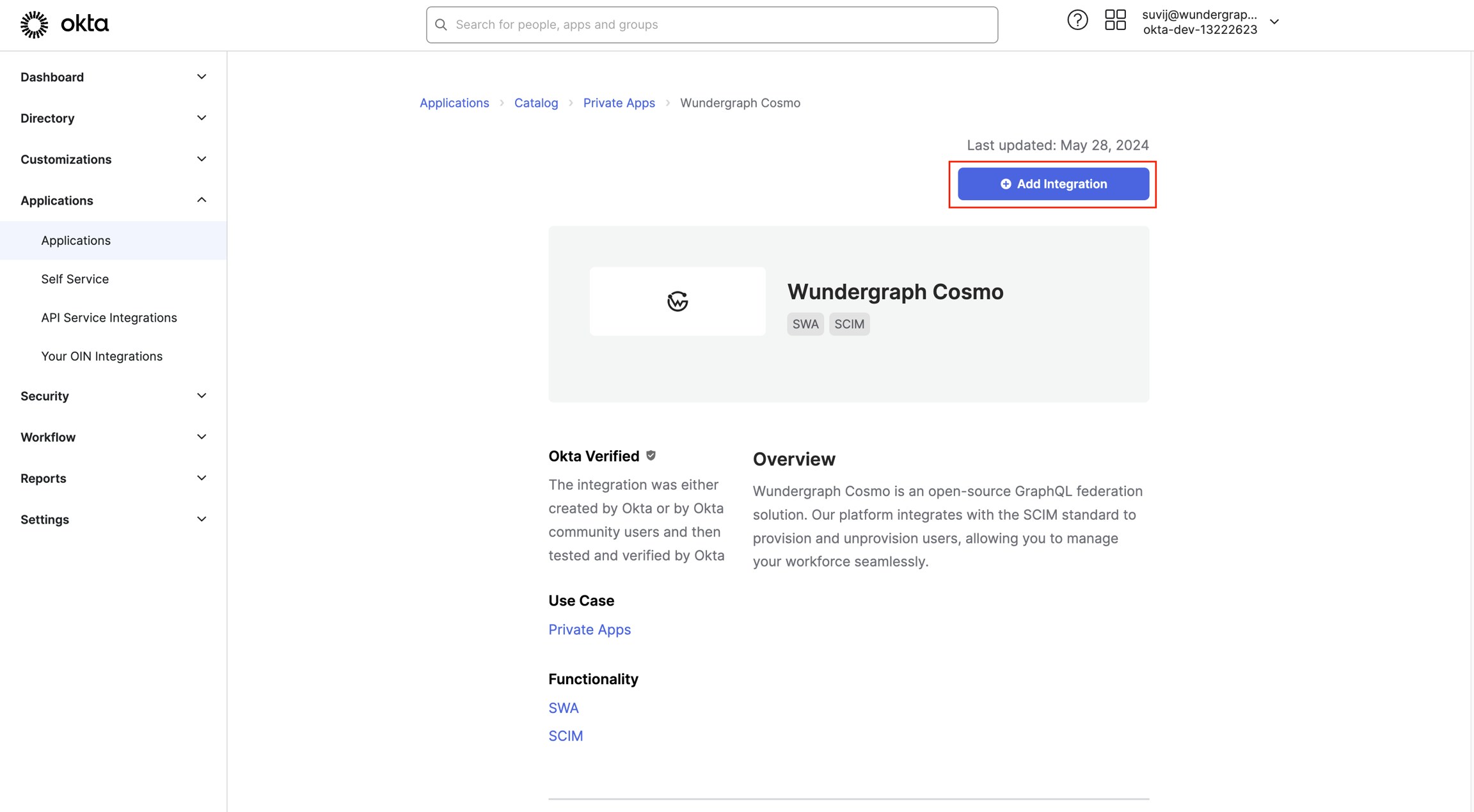 Add WunderGraph Cosmo integration Add WunderGraph Cosmo integration