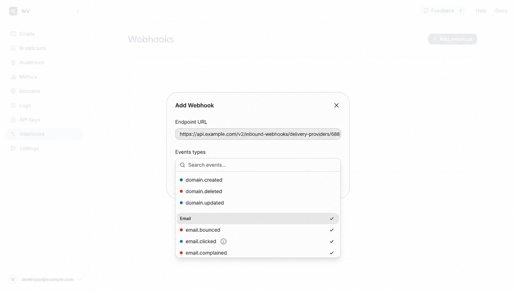 Add webhook