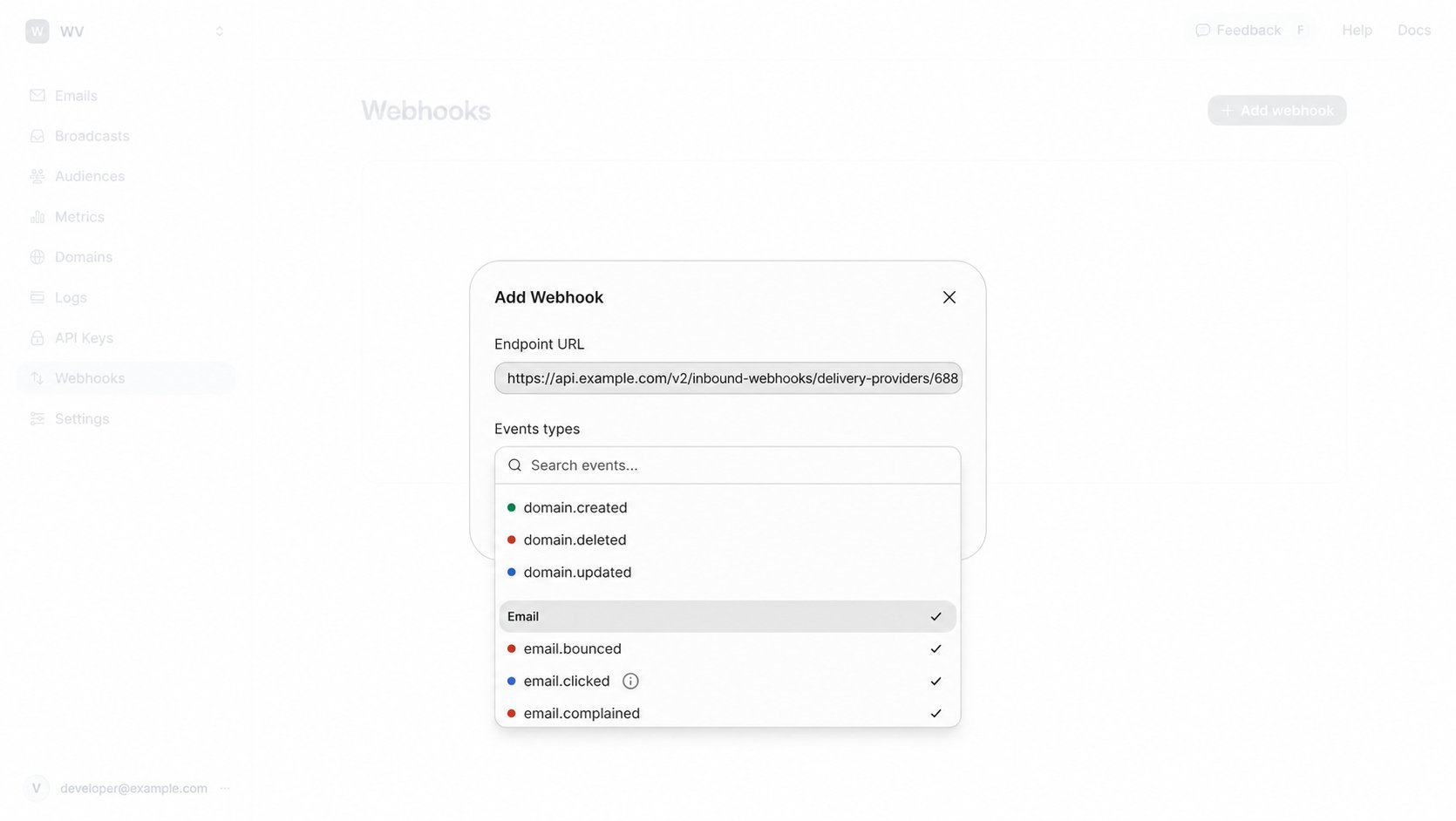 Add webhook
