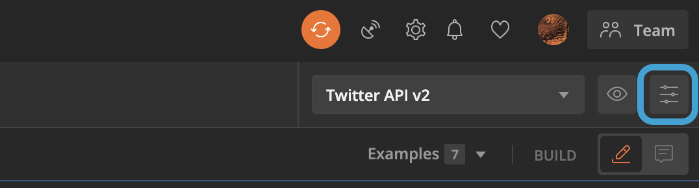 This image shows the "manage environments" button highlighted in the Postman console.