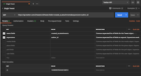 This image shows the "Params" table filled out based on the instructions included earlier in the page.
