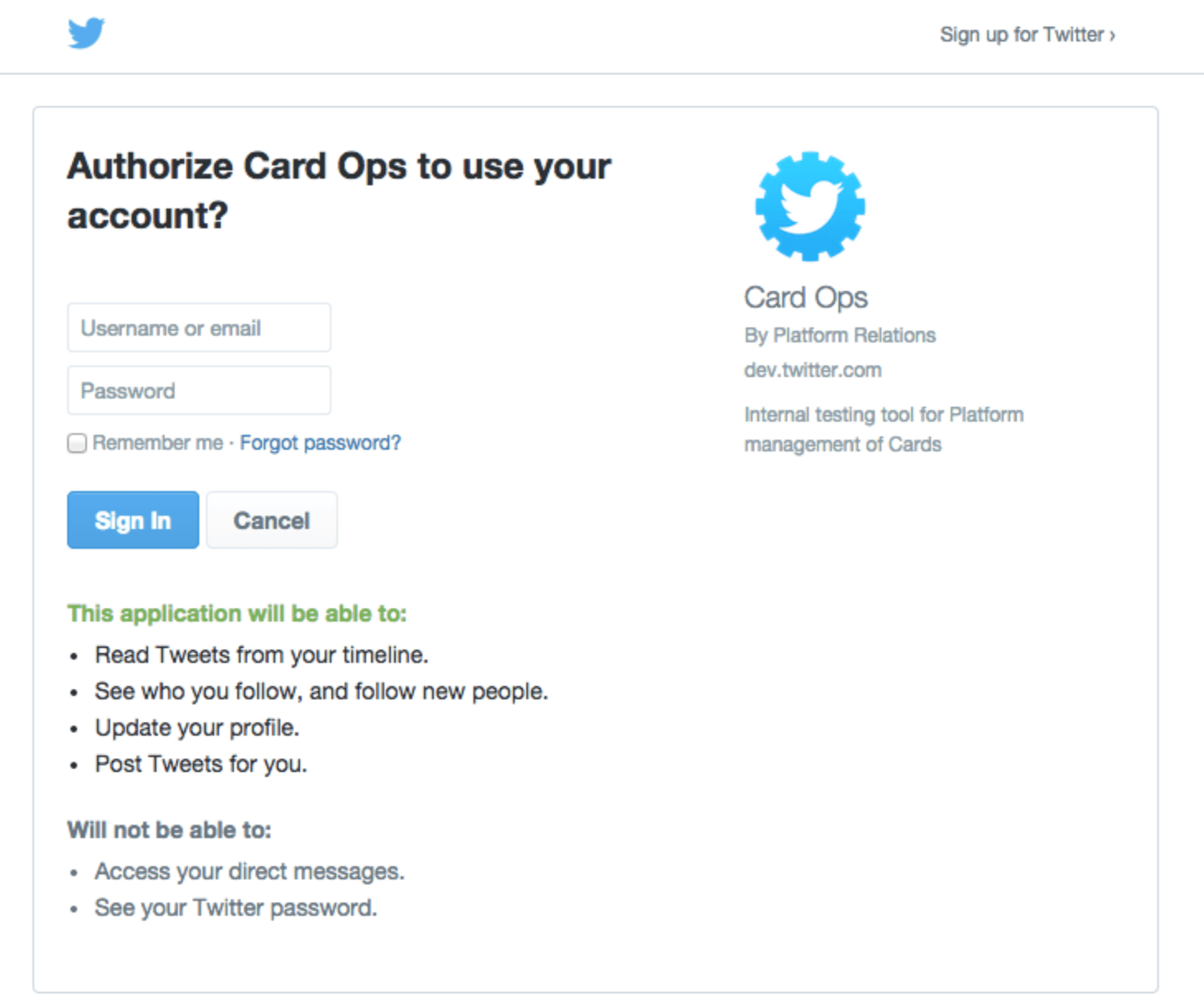 Log in with X - X