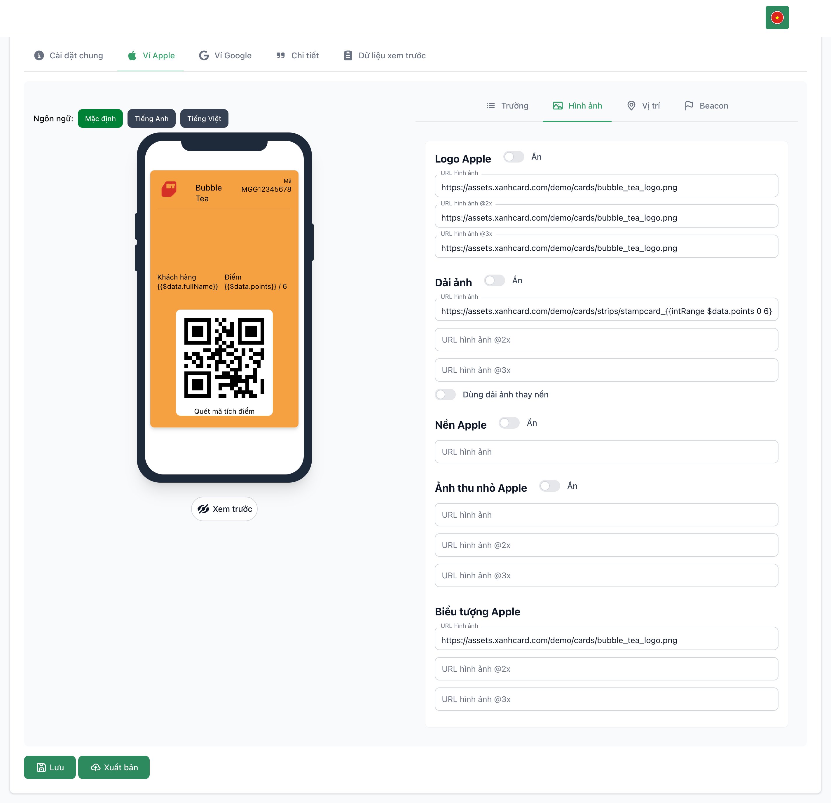 Tab Apple Wallet - Images