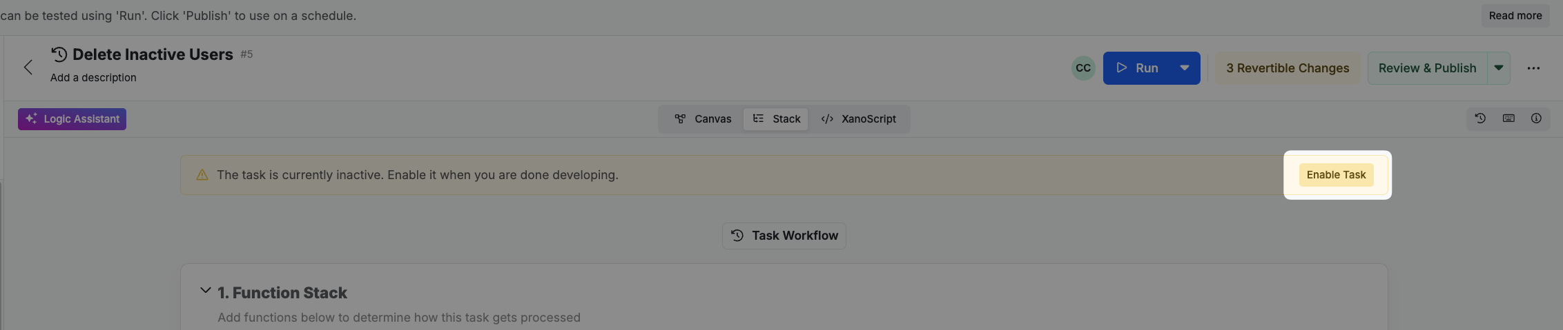Background Tasks in Xano - Xano Documentation