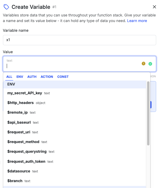 Environment Variables - Xano Documentation