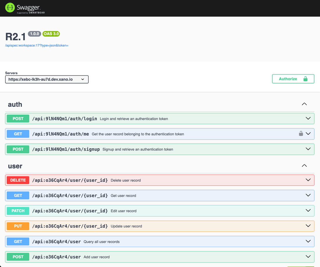 OpenAPI Documentation - Xano Documentation OpenAPI Documentation - Xano Documentation