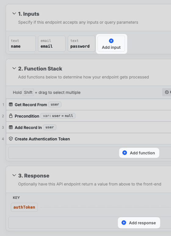 Function Stack - Xano Documentation