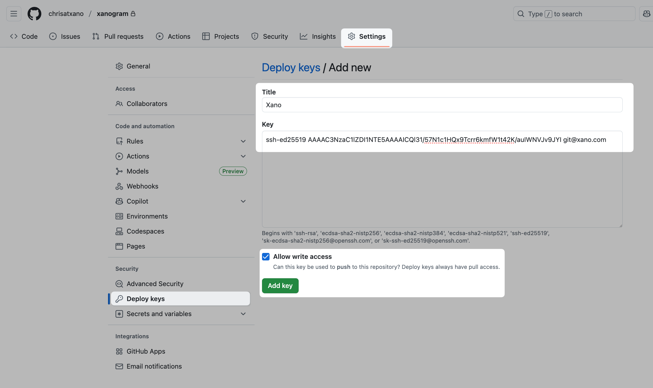 Git Sync - Xano Documentation