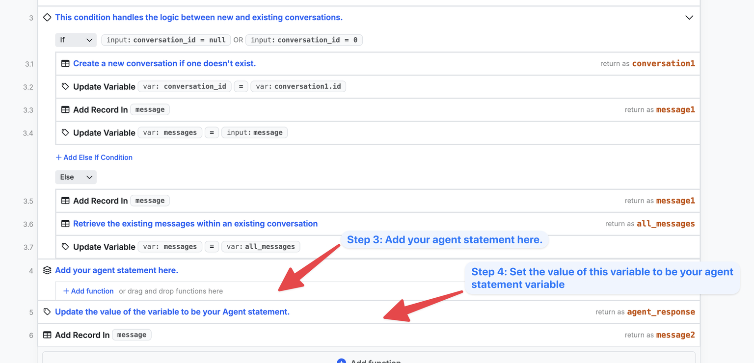 Modifying your function stack to add agent monitoring