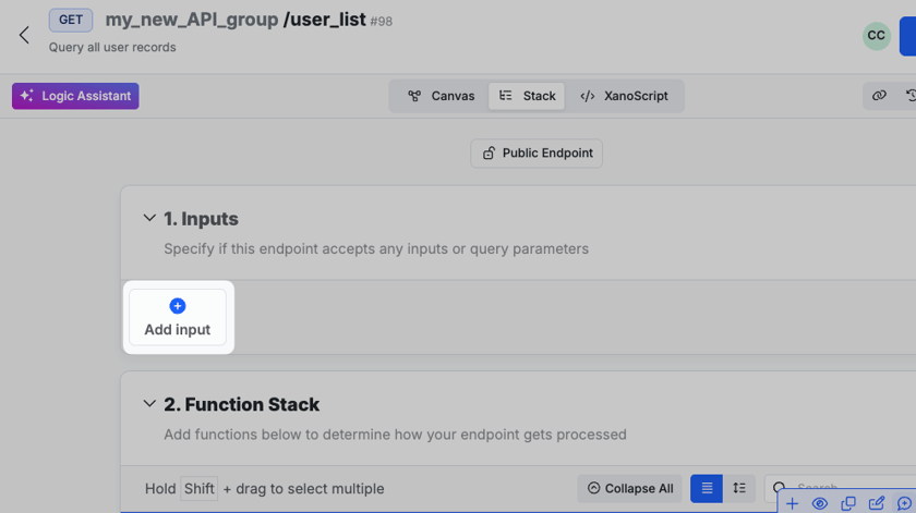 Building APIs in Xano - Xano Documentation