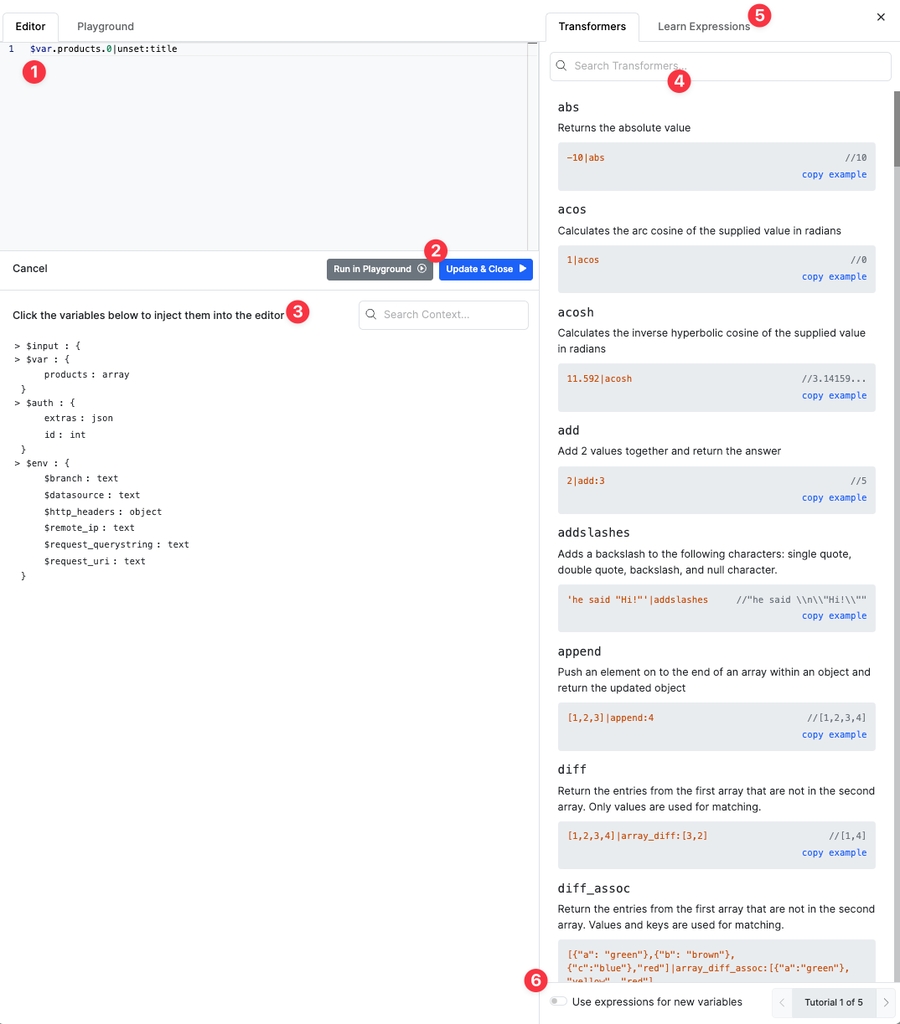 Expression - Xano Documentation