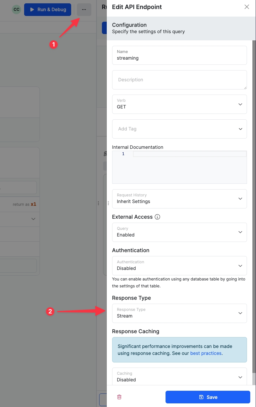 Streaming APIs - Xano Documentation