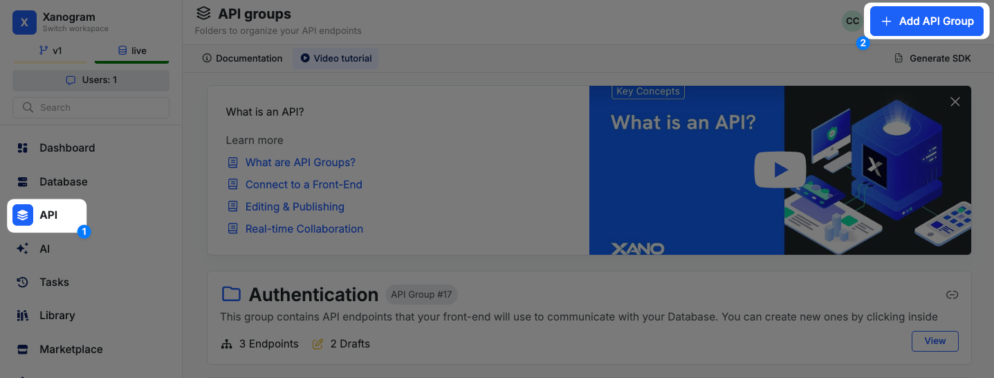 Building APIs in Xano - Xano Documentation