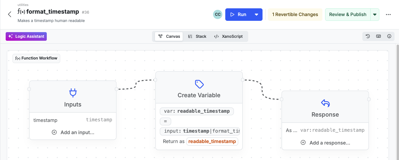 Building Custom Functions in Xano - Xano Documentation