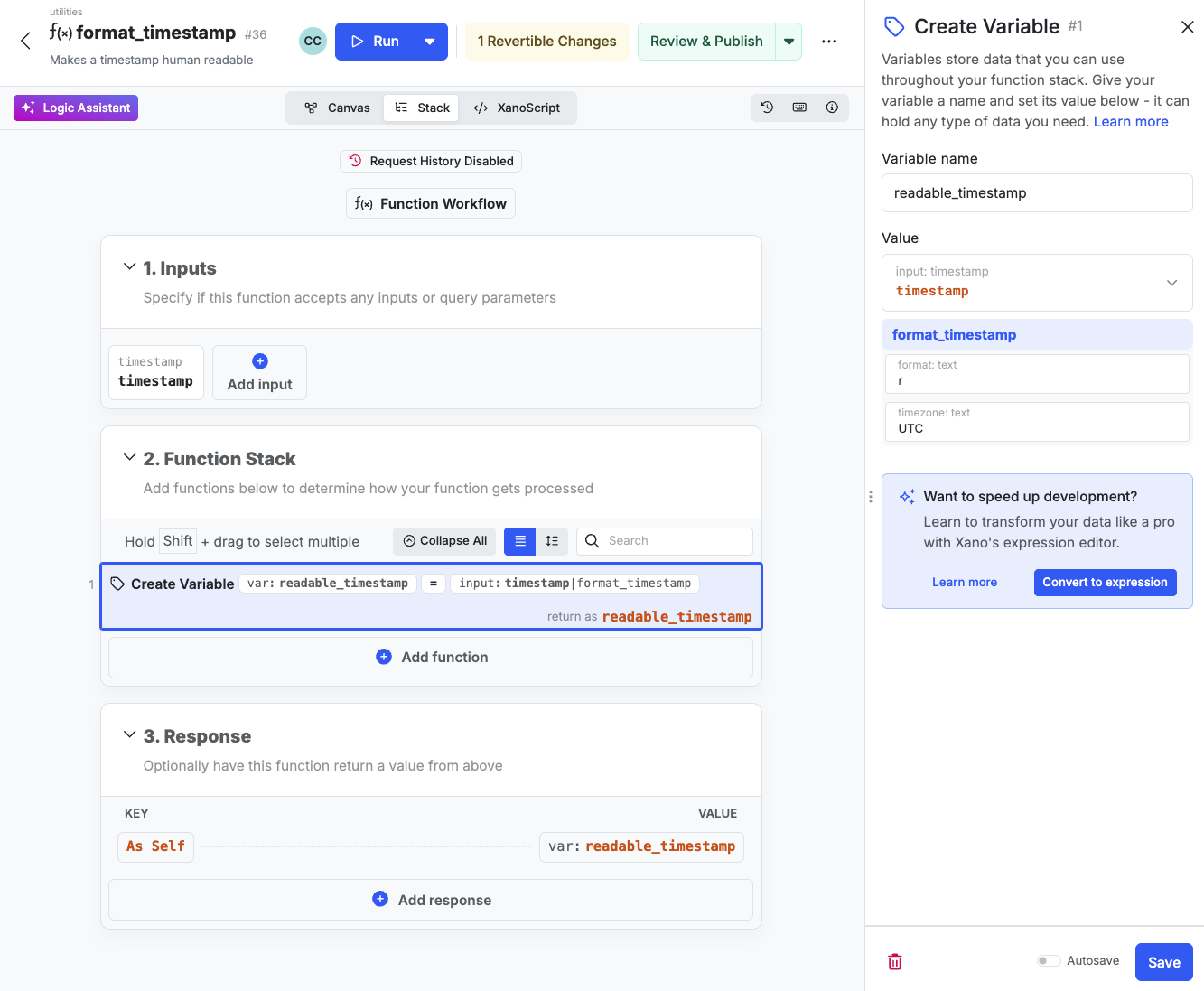Building Custom Functions in Xano - Xano Documentation