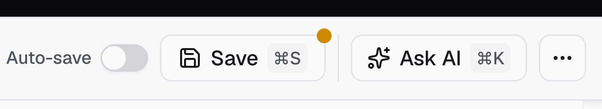 Save query button