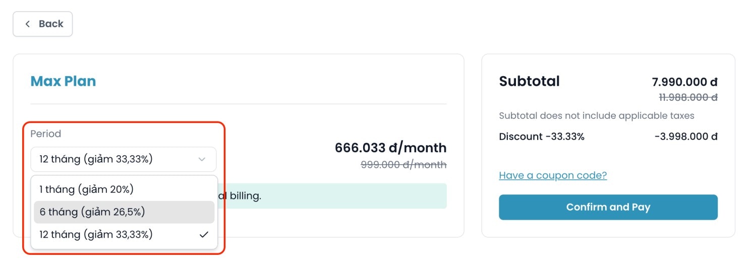 Payment Select Period Jp