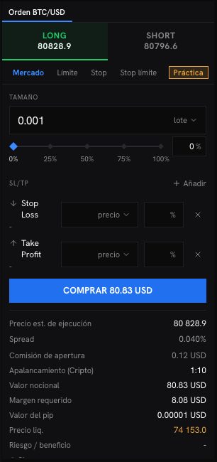 El ticket de orden