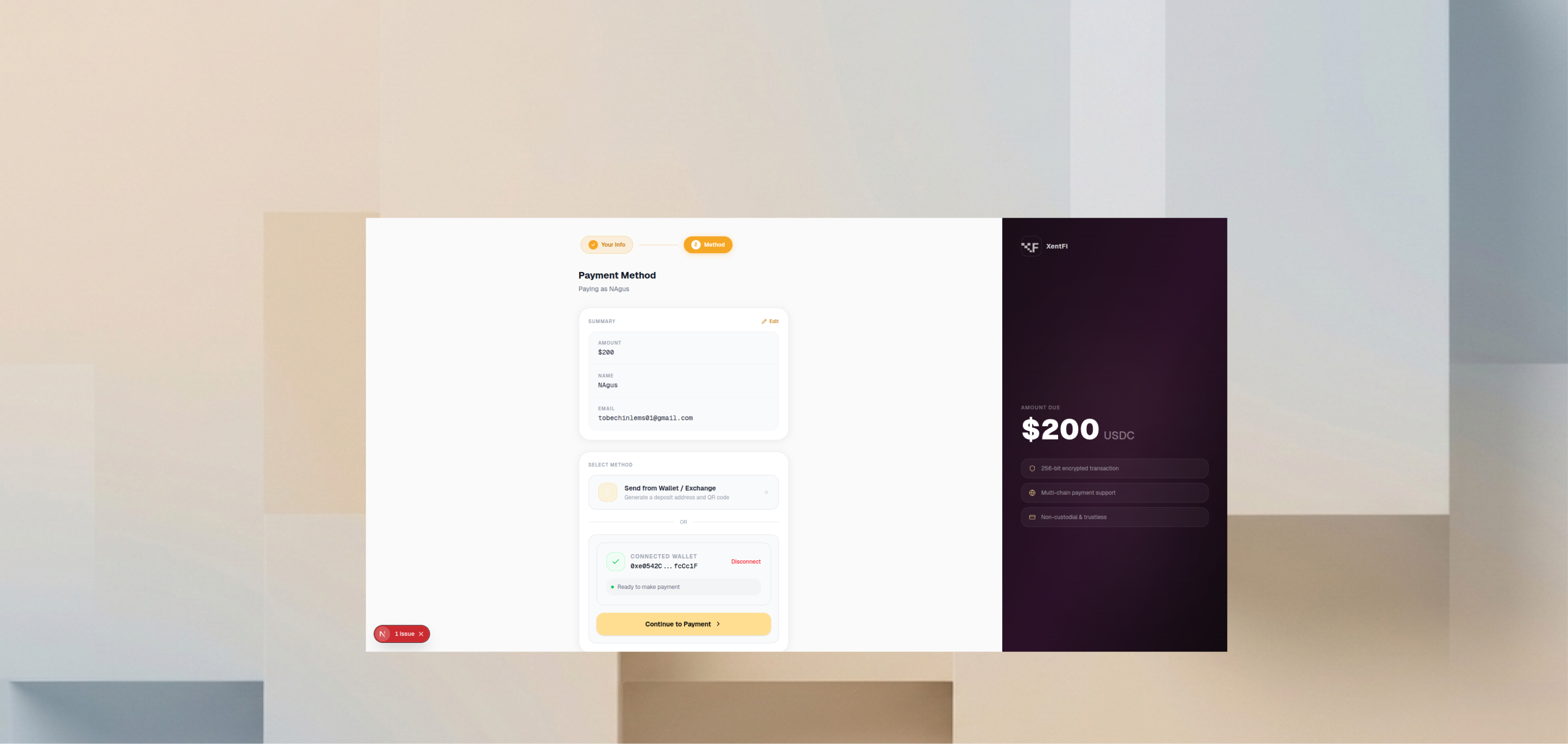 Payment Method Selection