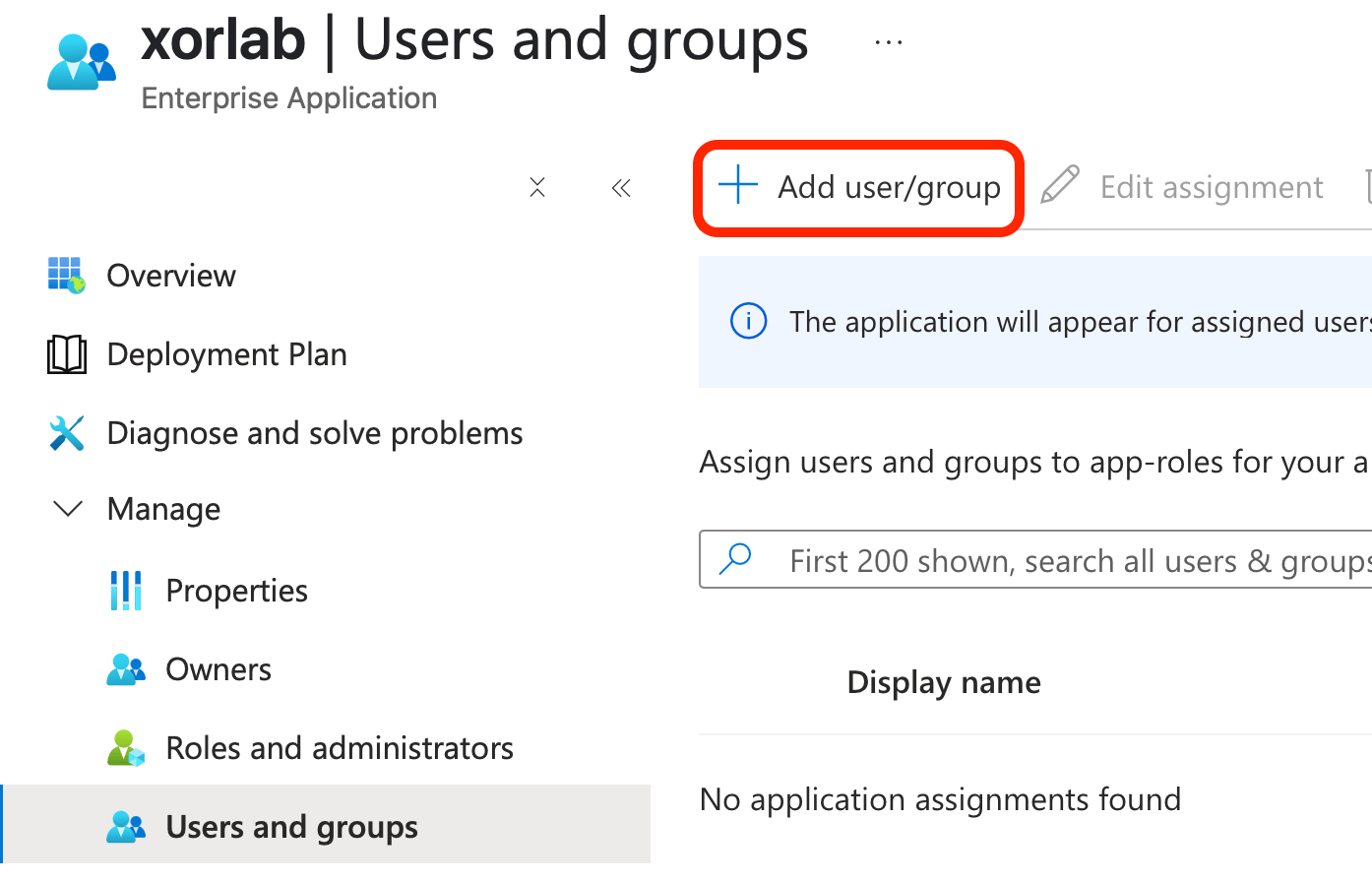 Add user/group