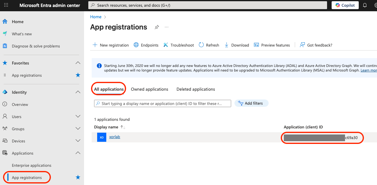 Application (client) ID