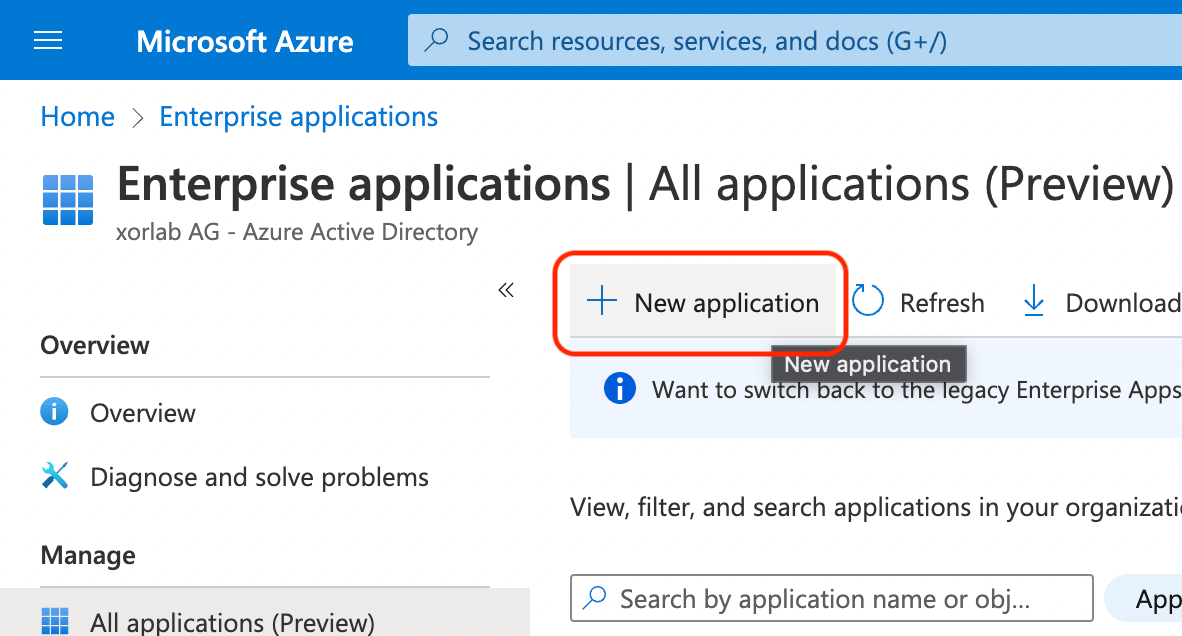 New application