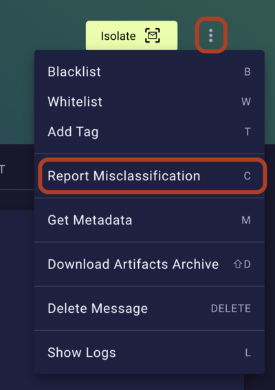Report misclassified topic 1