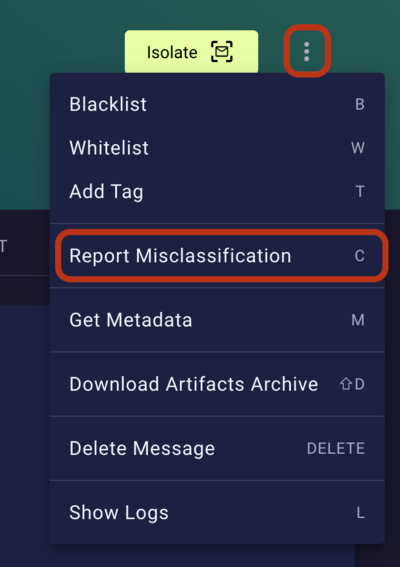 Report misclassified topic 1